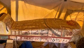 Egipto: Descubren 27 sarcófagos de hace 2500 años en Saqqara. Foto: AFP