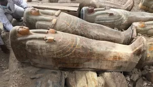 Egipto: hallan al menos 20 sarcófagos antiguos de madera. Foto: Ministerio de Antigüedades de Egipto