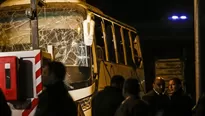 Los turistas y su gu&iacute;a egipcio murieron en la explosi&oacute;n de una bomba al paso del bus. (Foto: EFE/Video: AFP)