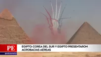 Acrobacias en Egipto. América Noticias