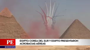 Acrobacias en Egipto. América Noticias