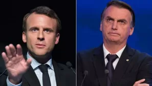 Emmanuel Macron lamenta comentarios "irrespetuosos" de Jair Bolsonaro sobre su esposa. Foto: Shutterstock/Video: AFP