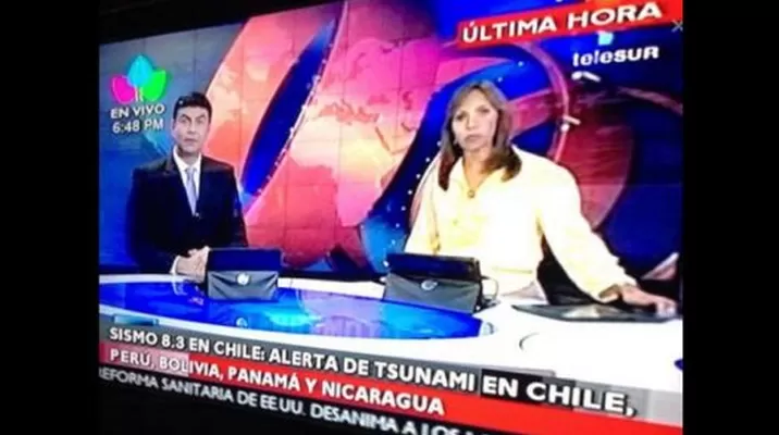 Error con alerta de tsunami para Bolivia lo cometió canal de Centroamérica y no TeleSUR Error con alerta de tsunami para Bolivia lo cometió canal de Centroamérica y no TeleSUR
