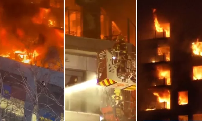 España: Al menos 4 muertos en incendio de edificio