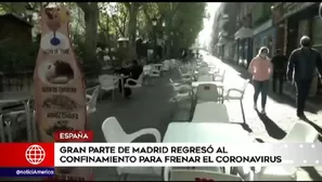 Casi un millón de madrileños bajo movilidad restringida por el coronavirus. 