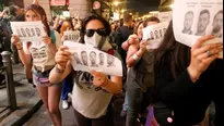 Multitudinarias protestas por el caso 'la manada' en España. Foto: AFP