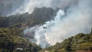 En España, unas 9.000 personas fueron evacuadas debido a un incendio en la isla de Gran Canaria. Foto: AFP/Video: Canal N