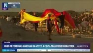 España: marchan en apoyo a Ceuta tras crisis migratoria