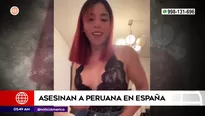 Peruana asesinada en España. Foto y video: América Noticias