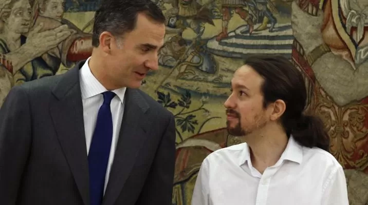Pablo Iglesias dijo que Felipe VI ha visto "razonable" su propuesta de coalición de izquierdas / Foto: AFP Pablo Iglesias dijo que Felipe VI ha visto "razonable" su propuesta de coalición de izquierdas / Foto: AFP