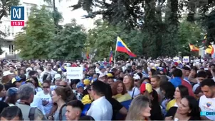 Protestas contra régimen de Nicolás Maduro en España. Foto y video: Canal N