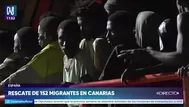 España: rescatan de noche a 152 migrantes en Canarias