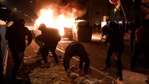 España: Se registran violentos disturbios en protestas para exigir libertad de rapero encarcelado por injuriar a la Corona. Foto: AFP referencial