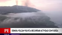 Volcán de La Palma volvió a recuperar actividad con fuerza. Video: América