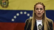 La esposa de Leopoldo L&oacute;pez, Lilian Tintori, y su hija llegan a Espa&ntilde;a. Foto: AFP