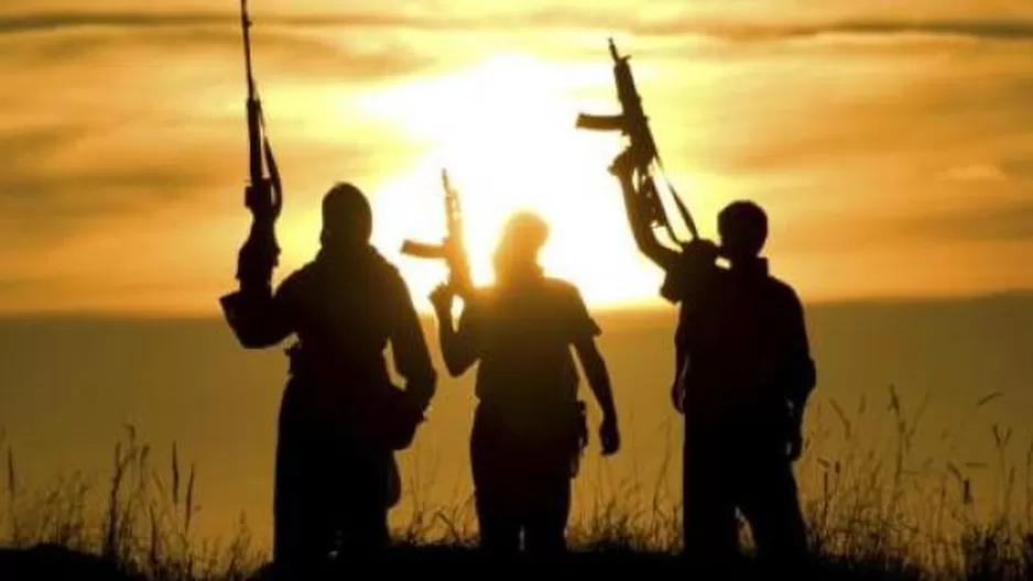 Yihadistas. (Vía: Twitter) Yihadistas. (Vía: Twitter)