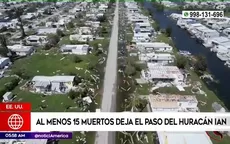 Estados Unidos: Al menos 15 muertos deja paso de huracán Ian - Noticias de antonov