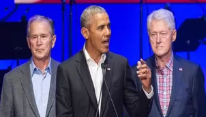 Estados Unidos: Barack Obama, George W. Bush y Bill Clinton ofrecen vacunarse en público contra el COVID-19. Foto: AFP