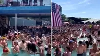 Estados Unidos: Cientos de personas armaron fiesta en piscina en plena crisis por el coronavirus. Foto: The Washington Post