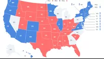 Estados Unidos: ¿Cuál es la situación del escrutinio en los 7 estados que siguen en juego para saber quién será presidente?. Foto: AFP