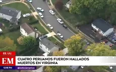 Estados Unidos: Cuatro peruanos fueron hallados muertos en Virginia - Noticias de estados-unidos