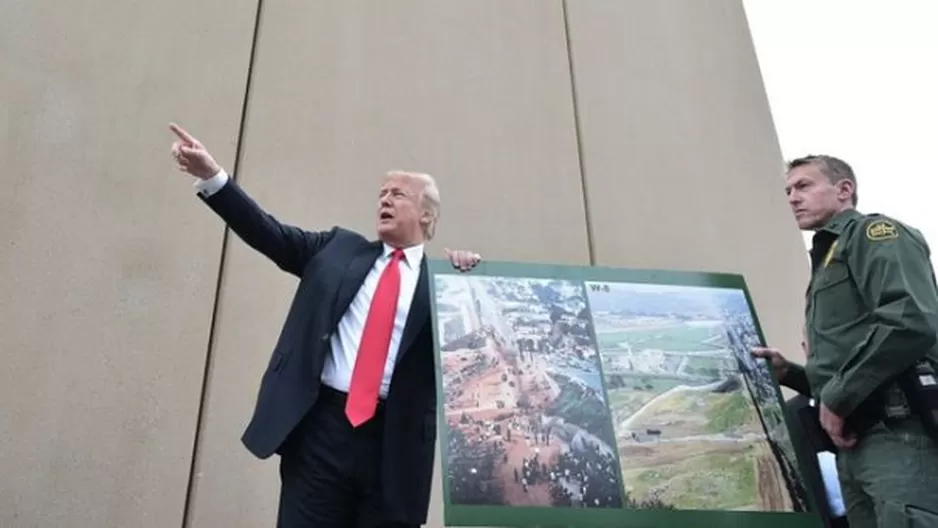 Donald Trump solicita fondos para construcción de muro en frontera con México. Foto: Infobae