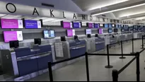 Estados Unidos: Evacúan una terminal del aeropuerto de Oakland por un hombre armado. Foto referencial: Andina