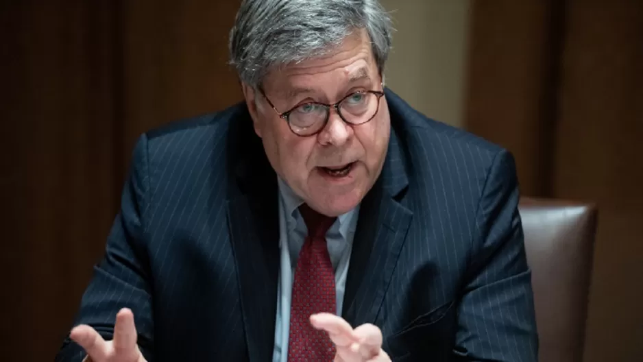 Bill Barr, fiscal general de Estados Unidos. Foto: AFP