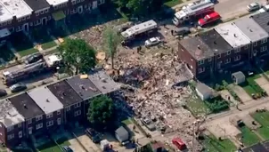 Se registró gran explosión en Baltimore, Estados Unidos. Foto: CNN