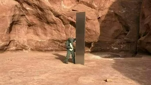 Estados Unidos: Hallan un misterioso monolito de metal en medio del desierto de Utah. Foto: Departamento de Seguridad Pública de Utah