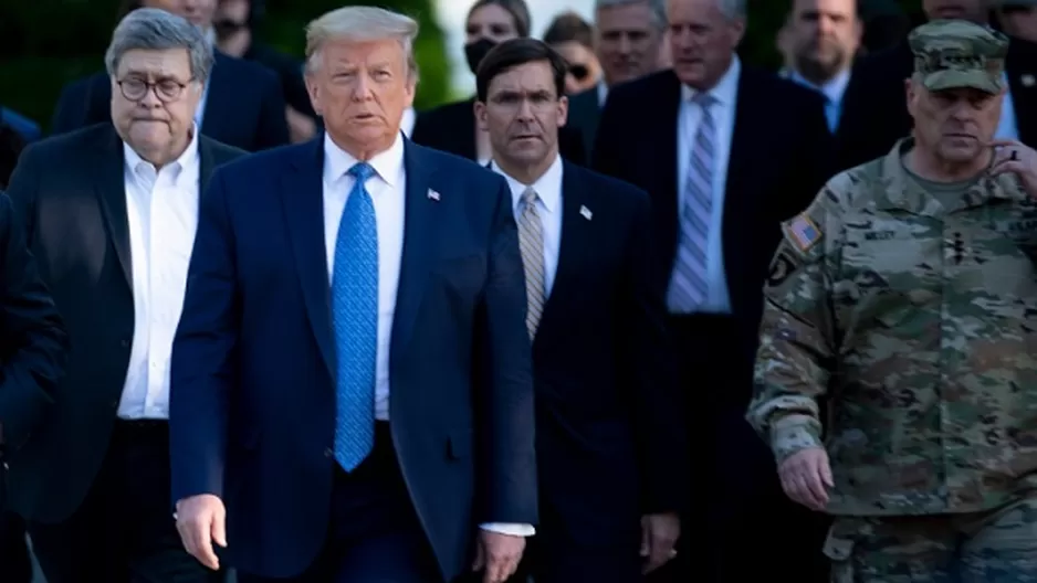 Donald Trump pidió desplegar a los militares para controlar las movilizaciones. Foto: AFP