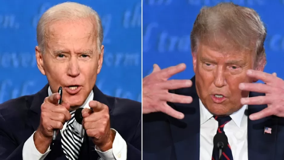 Joe Biden y Donald Trump. Foto: AFP