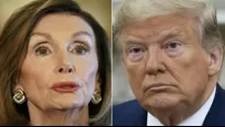 Nancy Pelosi y Donald Trump. Foto: AFP