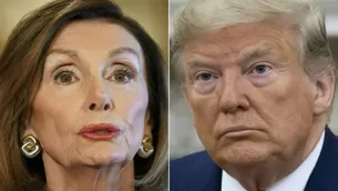 Nancy Pelosi y Donald Trump. Foto: AFP