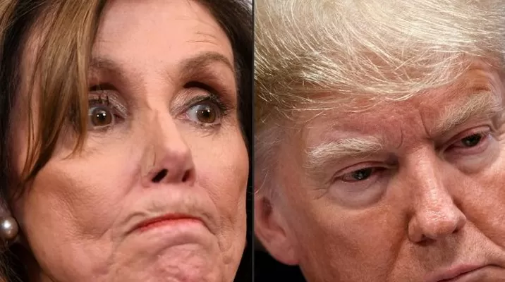 Nancy Pelosi y Donald Trump. Foto: AFP Nancy Pelosi y Donald Trump. Foto: AFP