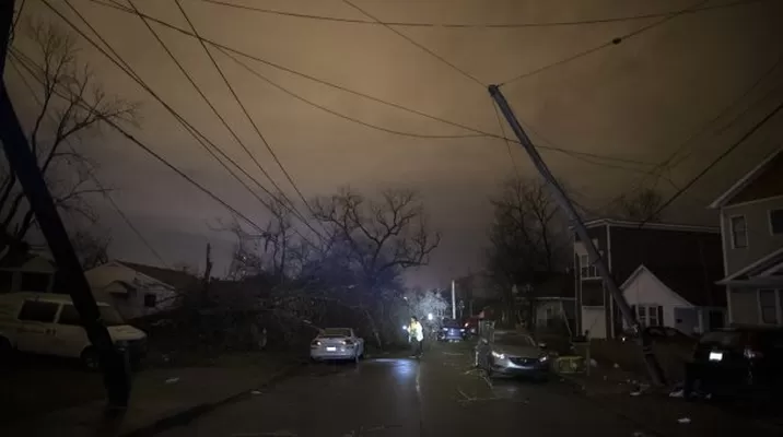 EE. UU.: Tornados golpearon el estado de Tennessee y dejaron 19 muertos. Foto: AFP EE. UU.: Tornados golpearon el estado de Tennessee y dejaron 19 muertos. Foto: AFP