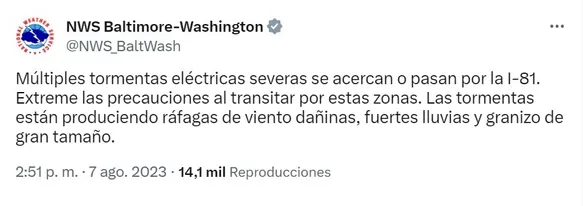 Estados Unidos: Ordenan evacuación de oficinas del Gobierno por alerta de tornado