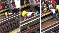 EE.UU.: padre muere al lanzarse frente a tren con su hija, pero pasajeros salvaron a la menor. Foto: El Mundo/Video: Canal N