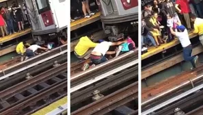 EE.UU.: padre muere al lanzarse frente a tren con su hija, pero pasajeros salvaron a la menor. Foto: El Mundo/Video: Canal N