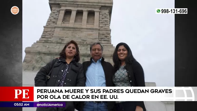 Estados Unidos: Peruana murió y sus padres quedaron graves por ola de calor