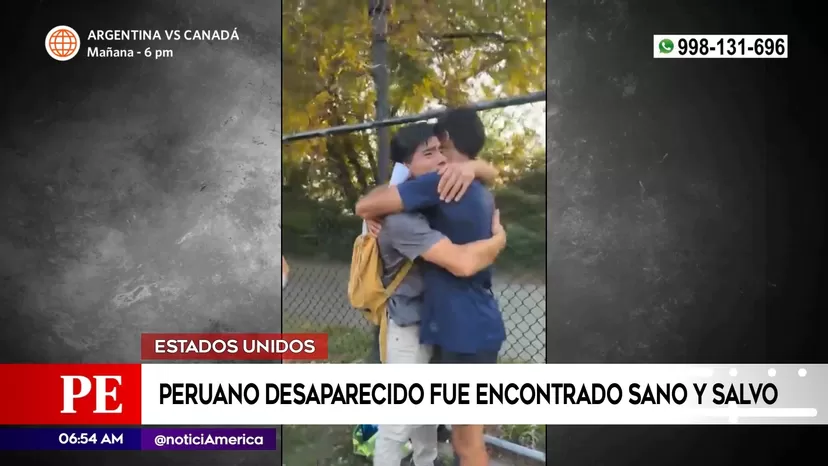 Estados Unidos: Peruano desaparecido fue encontrado sano y salvo