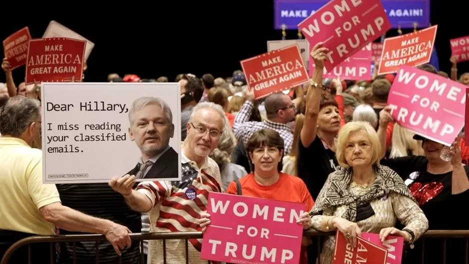 Simpatizantes de Hillary Clinton. (Vía: AFP)