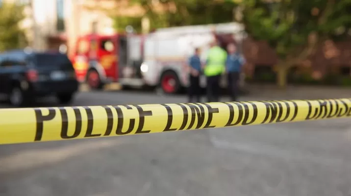 La policía se retiró de la escena para dar inicio a las investigaciones. Foto: La Gran Época La policía se retiró de la escena para dar inicio a las investigaciones. Foto: La Gran Época