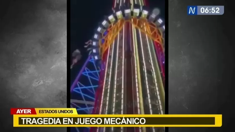 Estados Unidos: tragedia en juego mecánico 