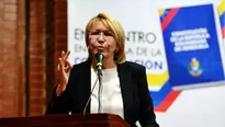 Luisa Ortega, exfiscal de Venezuela. Foto y video: AFP