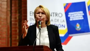 Luisa Ortega, exfiscal de Venezuela. Foto y video: AFP