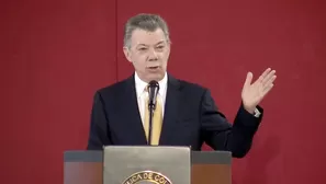 Juan Manuel Santos, presidente de Colombia. Foto: AFP