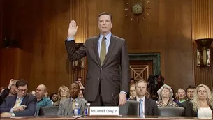 Comey: Trump está "moralmente incapacitado" para ser presidente. Video: AFP