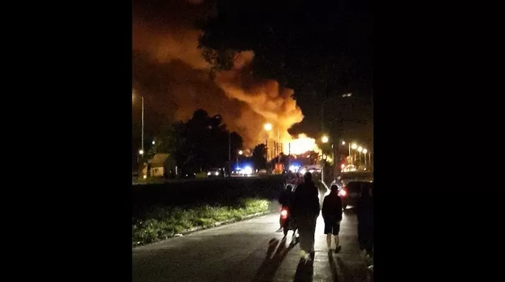 Explosiones e incendio se originaron en una planta de gas en Argentina Explosiones e incendio se originaron en una planta de gas en Argentina