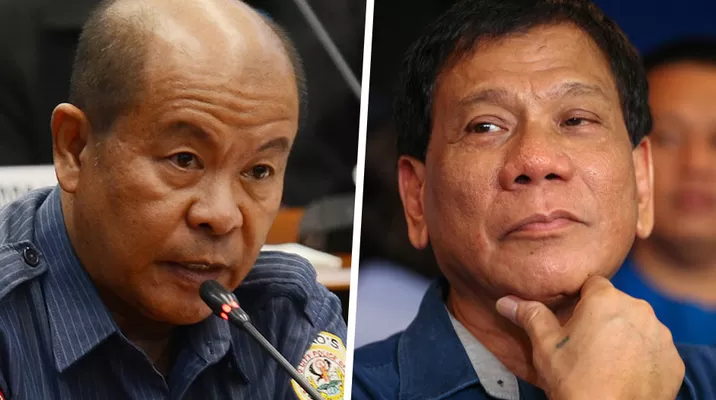 Arturo Lascañas y Rodrigo Duterte. (Vía: AFP)